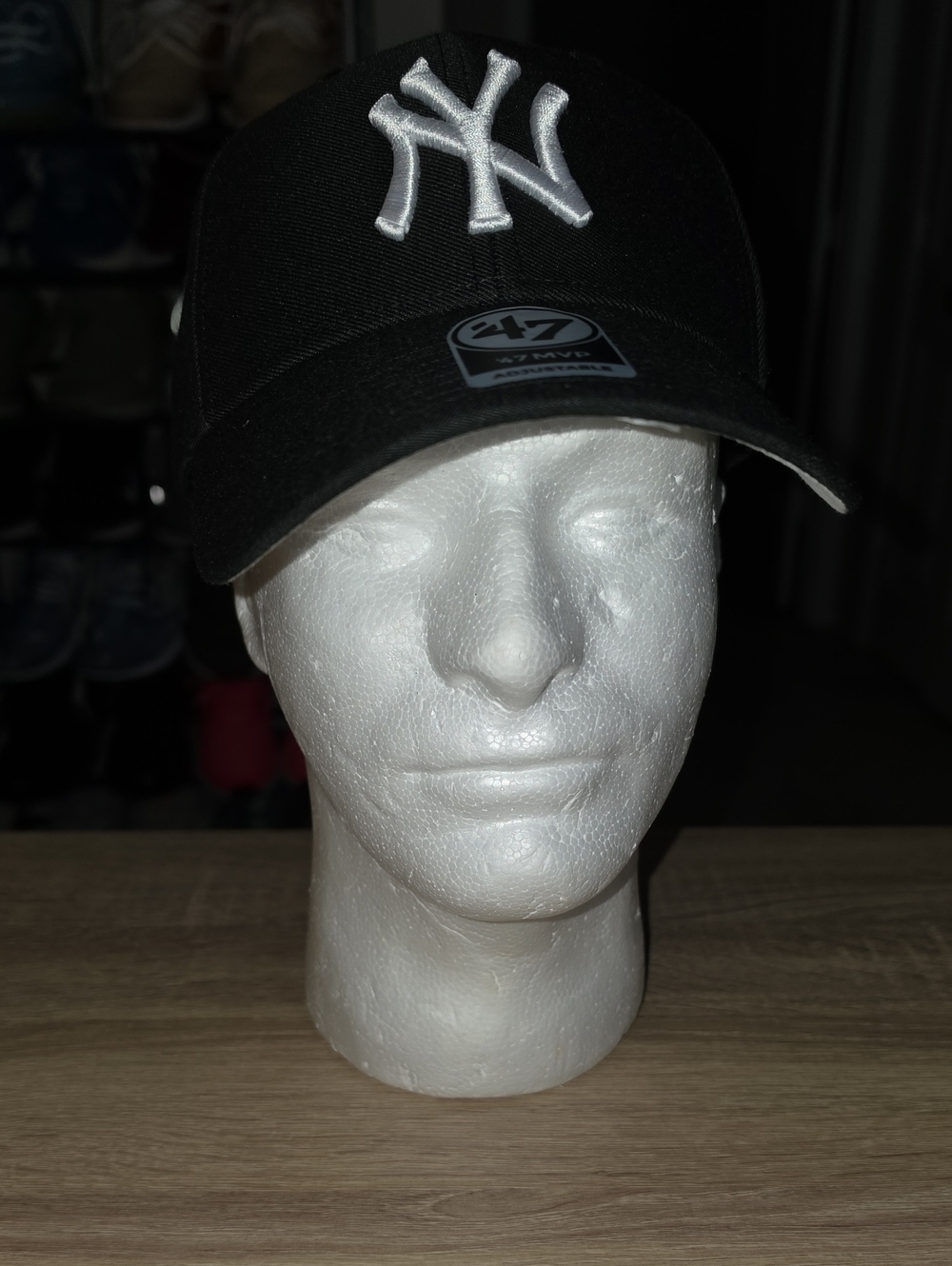 '47 Black Cap with White NY Embroidered Logo